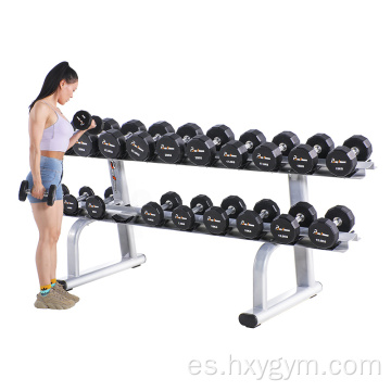 Accesorios de equipos de gimnasio de rack de trastero con pesas de 10 pares